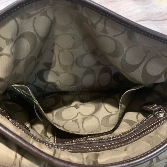 Coach Brown Leather Legacy Crossbody Purse - Picture 6 of 15